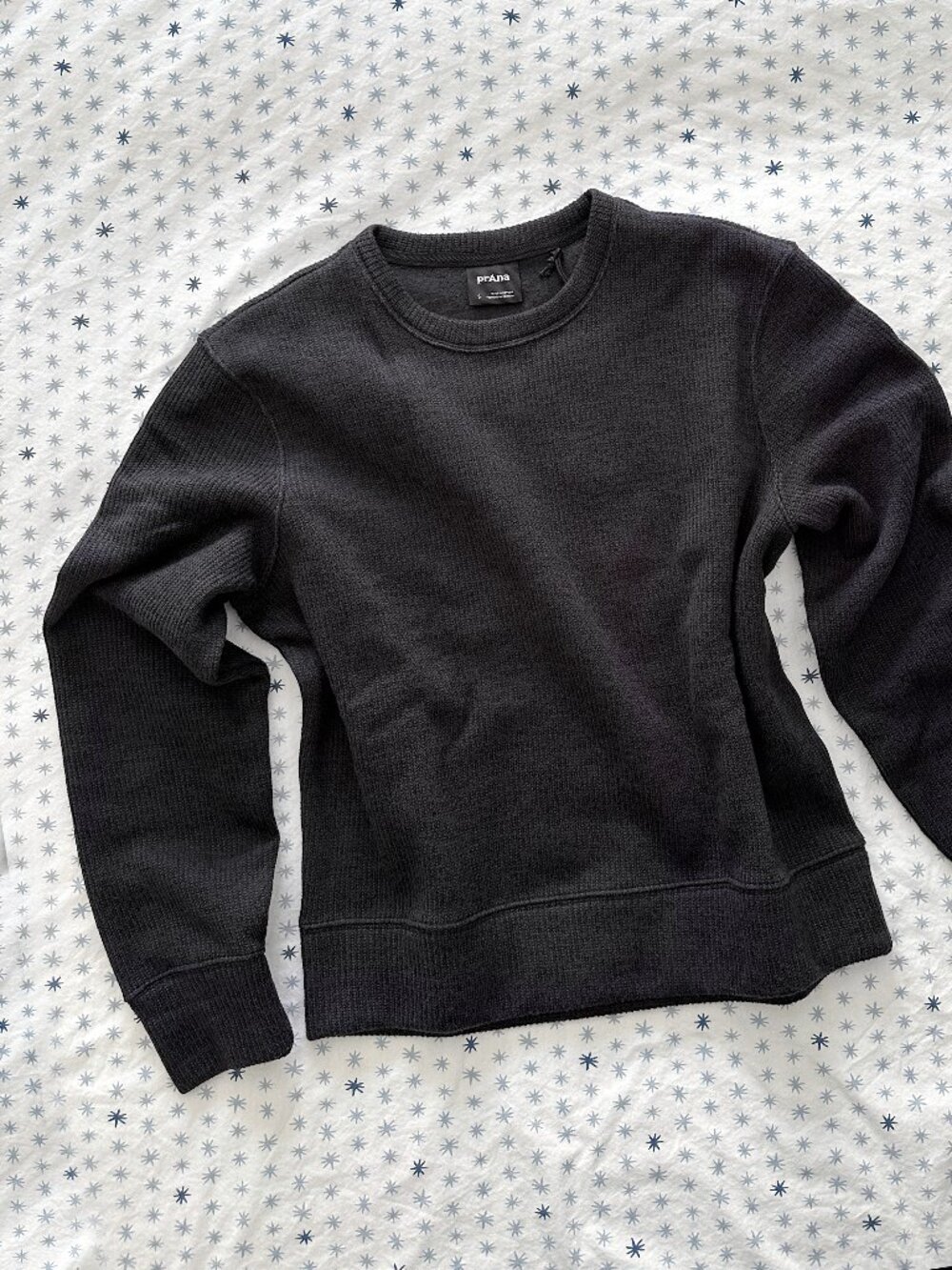 Prana Two Harbors Sweater Crew in Black